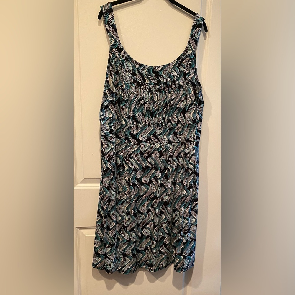 Stylish Black and Blue Patterned Skirt